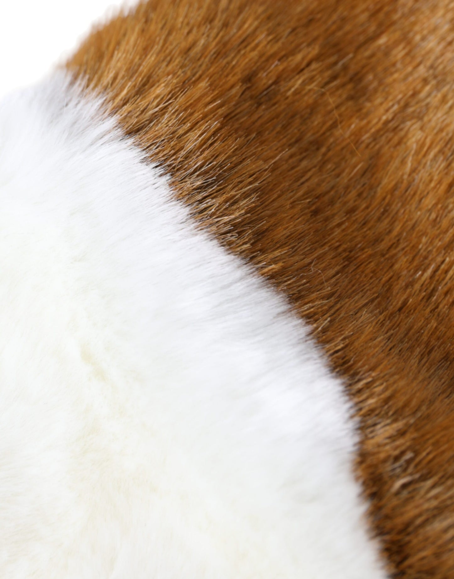 Brown White Acrylic Knitted Fur Mitten Gloves-Dolce & Gabbana-LabelTerrace.com