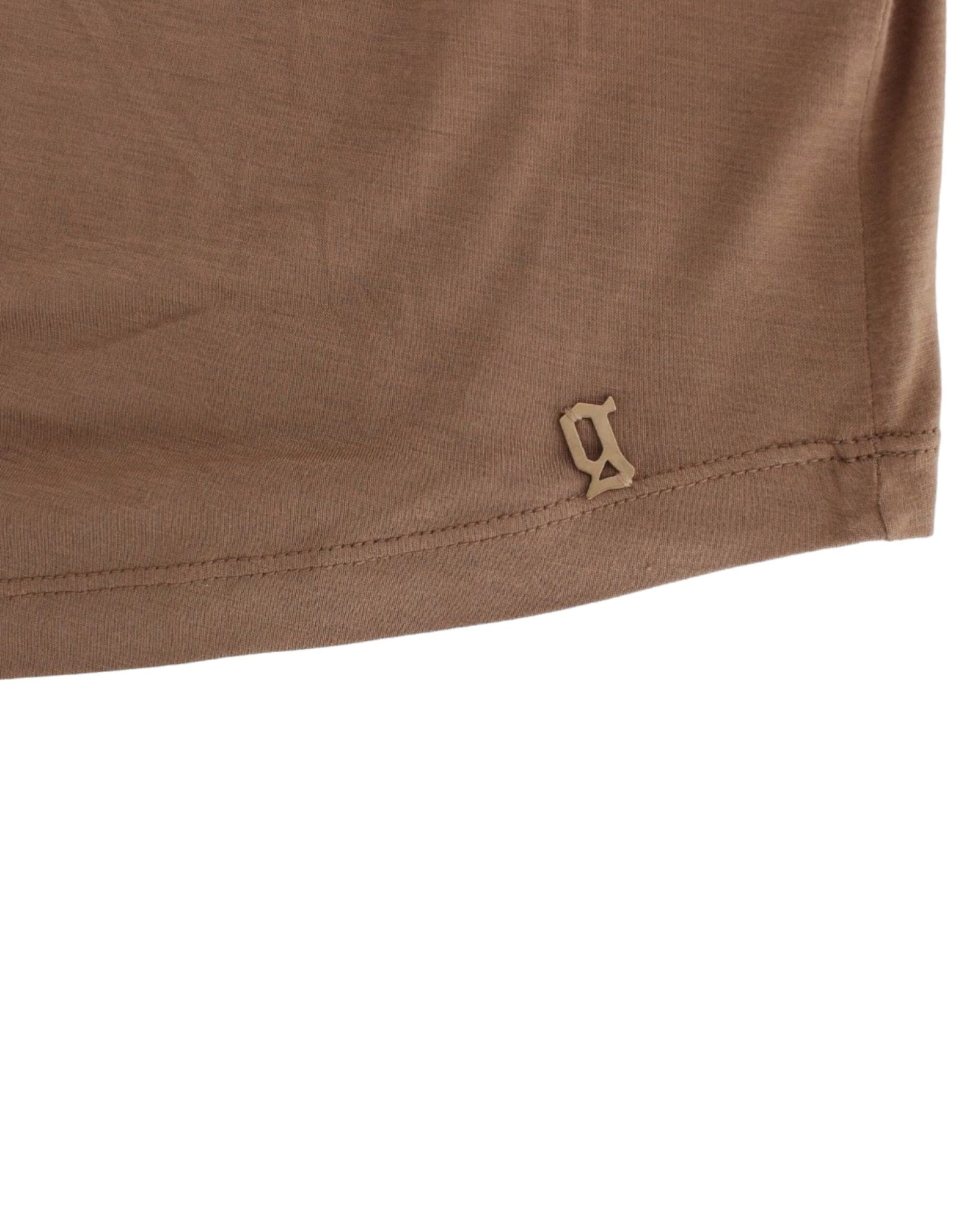 Brown shortsleeved top-John Galliano-LabelTerrace.com