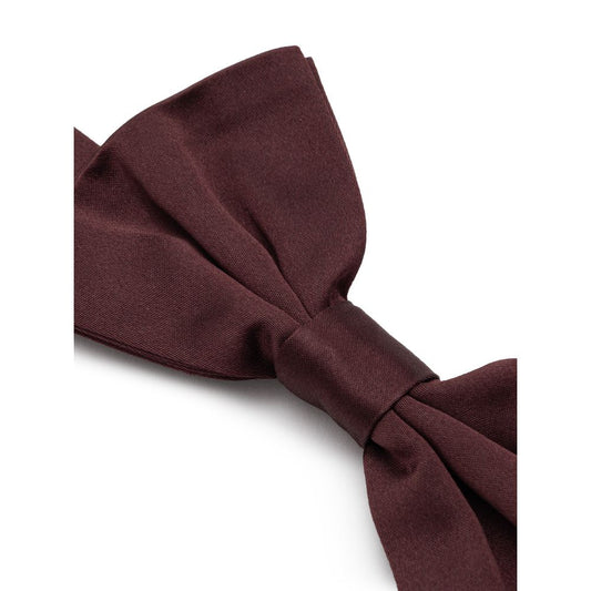 Burgundy Silk Bowty-Dolce & Gabbana-LabelTerrace.com