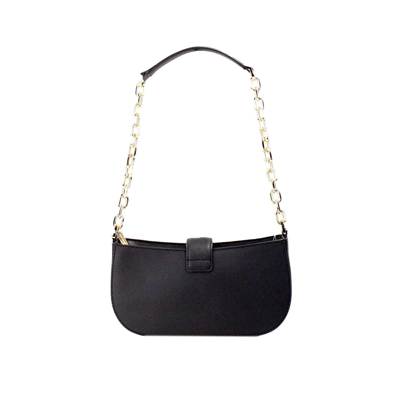 Carmen Small Black Haircalf Pouchette Shoulder Crossbody Bag-Michael Kors-LabelTerrace.com