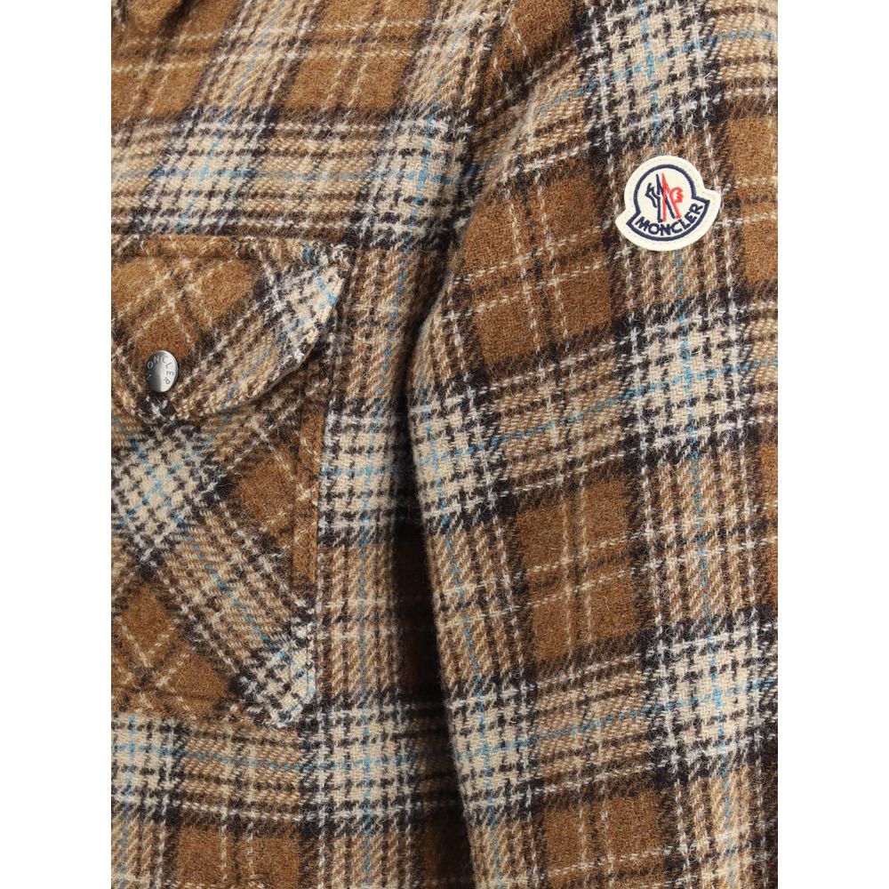 Checked wool Overshirt-Moncler-LabelTerrace.com