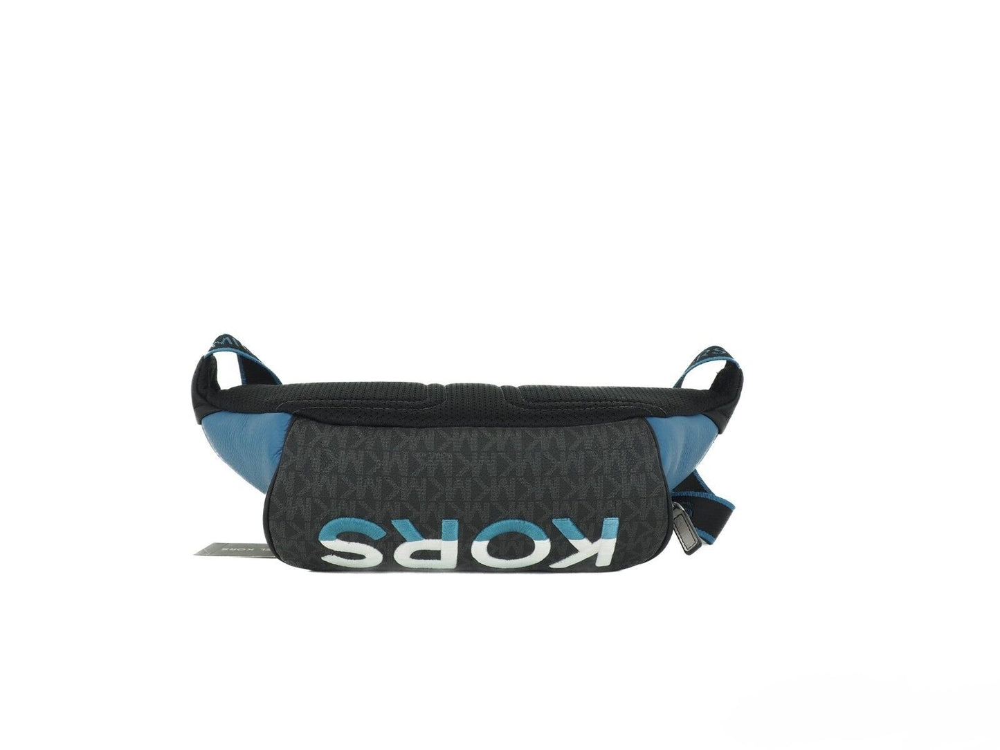Cooper Large Blue Multi Leather Embroidered Logo Utility Belt Bag-Michael Kors-LabelTerrace.com