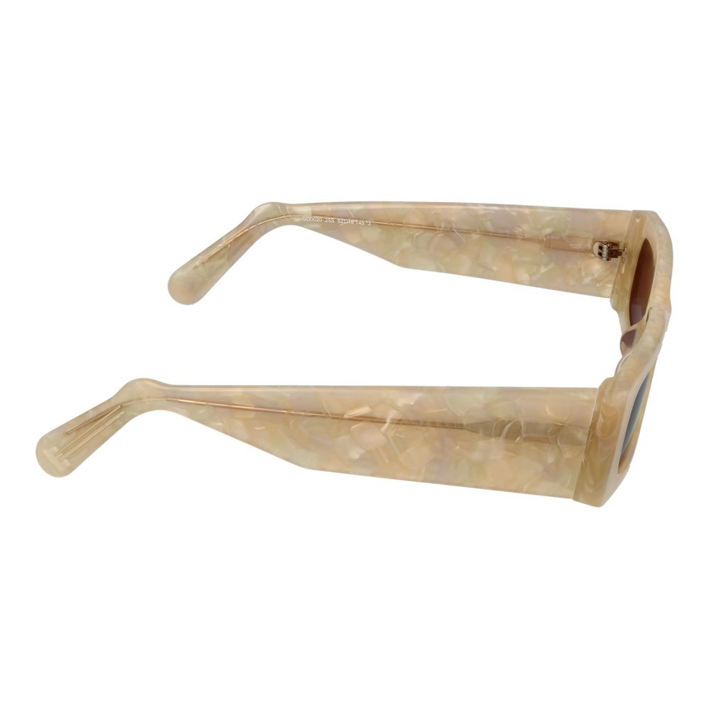 Cremefarvede unisex solbriller