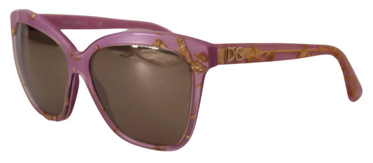 DG4251 Pink Gold Full Rim Rectangle Frame Shades-Dolce & Gabbana-LabelTerrace.com