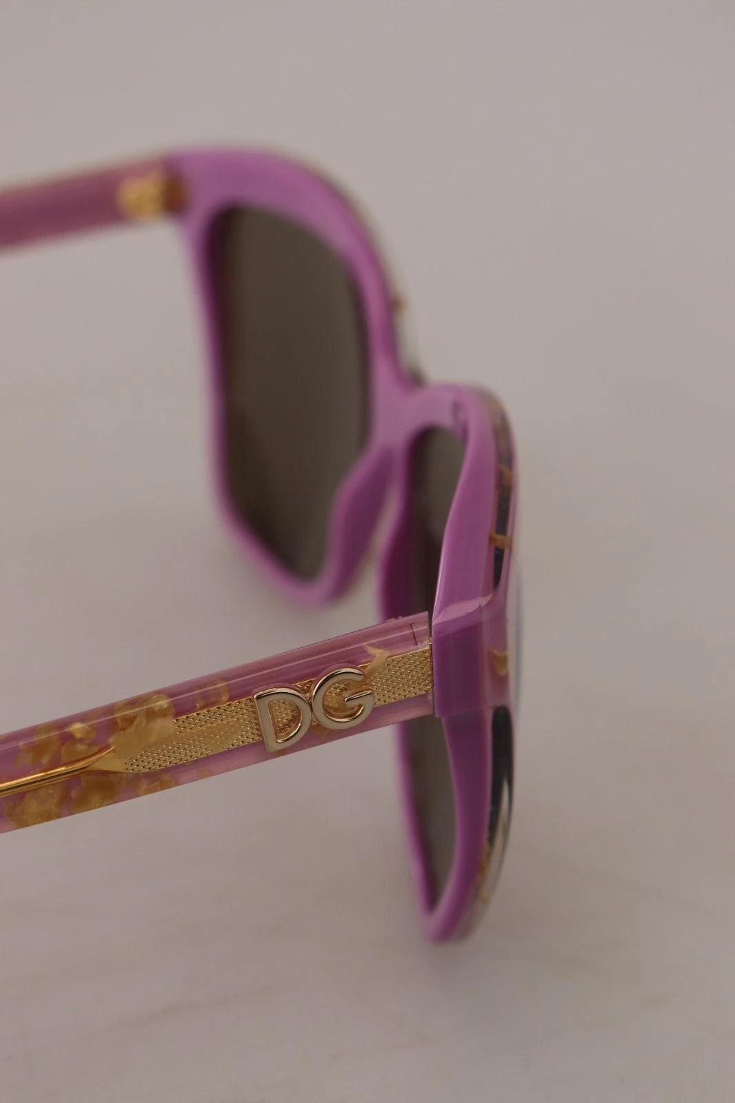 DG4251 Pink Gold Full Rim Rectangle Frame Shades-Dolce & Gabbana-LabelTerrace.com
