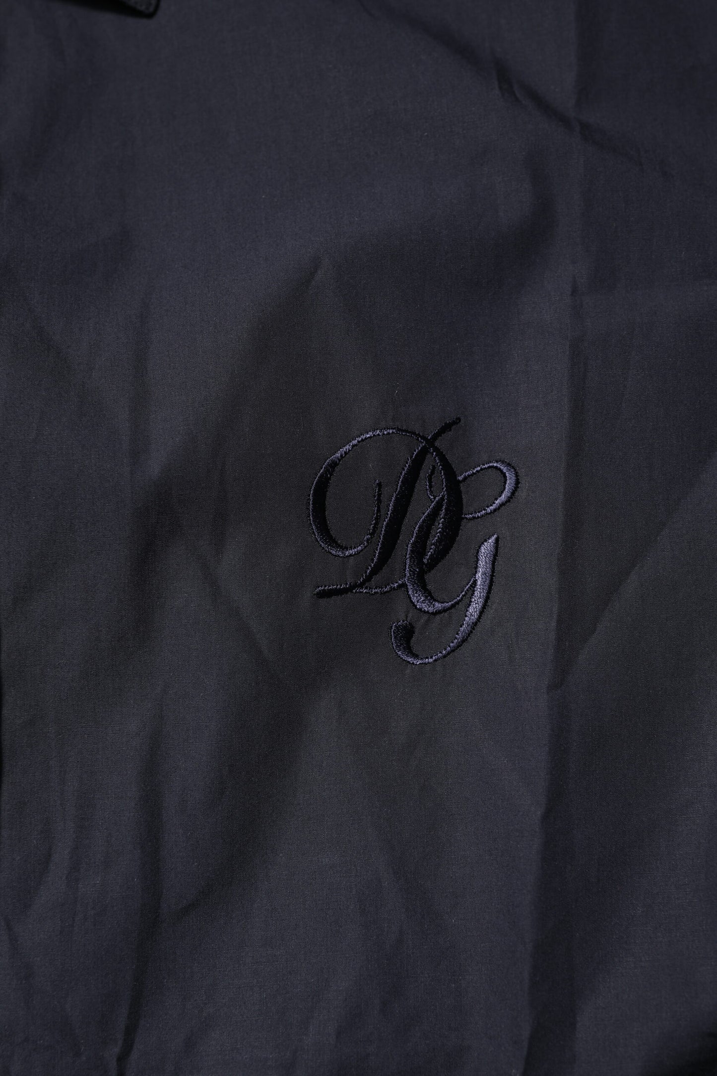 Dark Blue MARTINI Cotton Dress Formal Shirt-Dolce & Gabbana-LabelTerrace.com