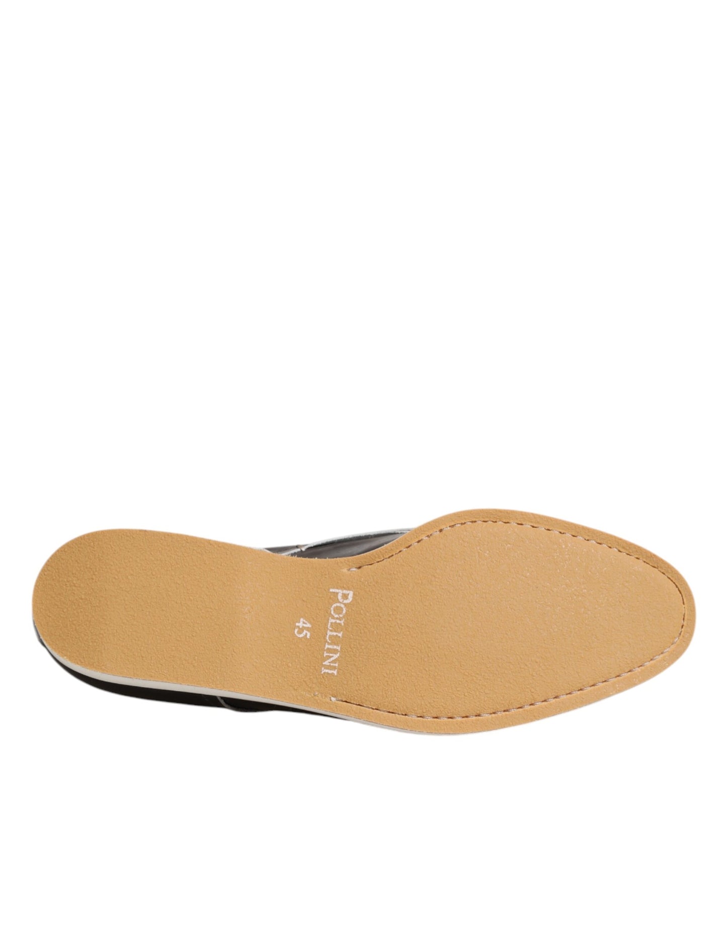 Dark Brown Leather Derby Lace Up Dress Formal Shoes-Pollini-LabelTerrace.com