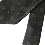 Dark Gray 100% Silk Fantasy Adjustable Men Tie-Dolce & Gabbana-LabelTerrace.com