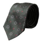 Dark Gray 100% Silk Fantasy Adjustable Men Tie-Dolce & Gabbana-LabelTerrace.com