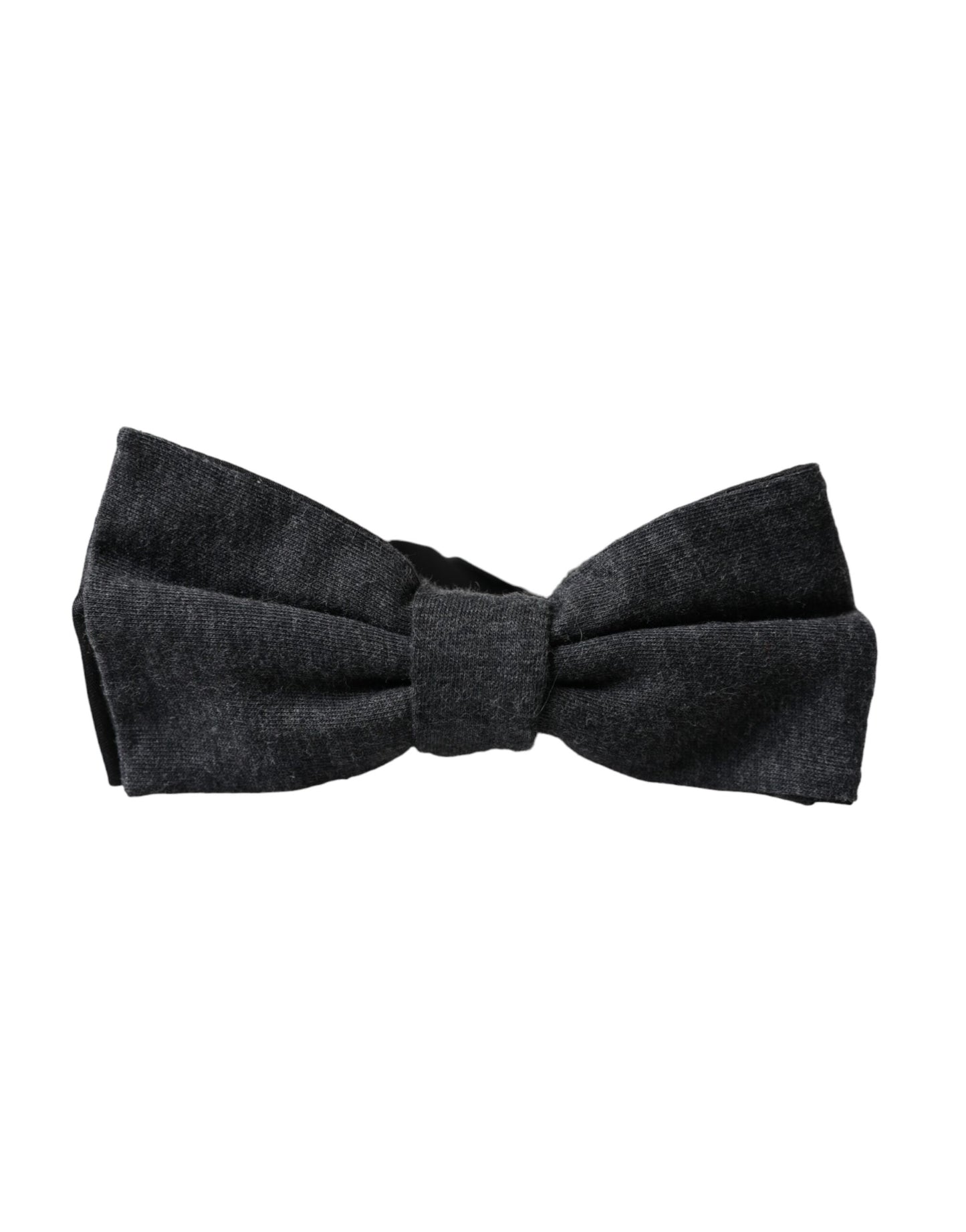 Dark Gray Silk Adjustable Neck Men Bow Tie-Dolce & Gabbana-LabelTerrace.com