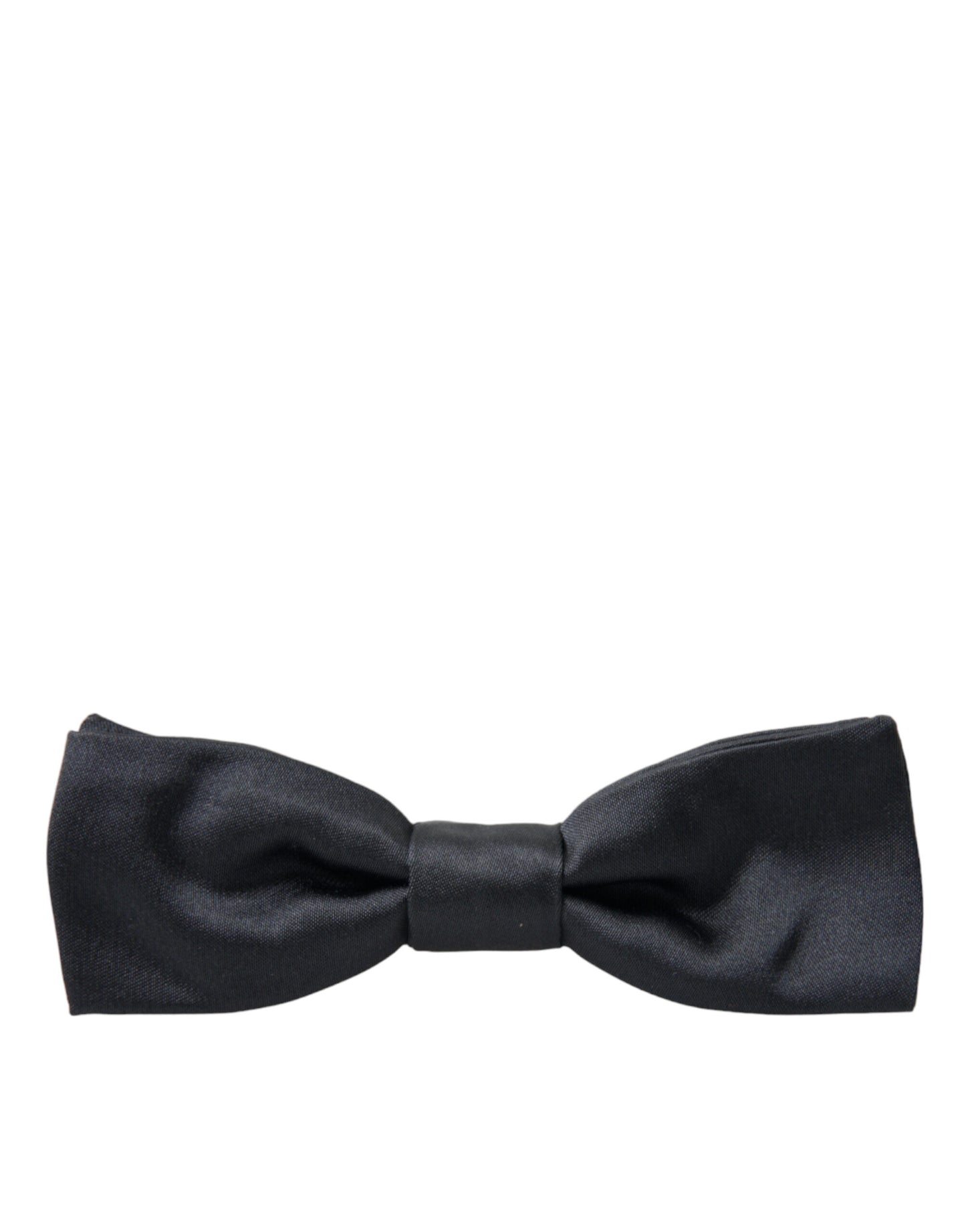 Dark Gray Silk Adjustable Neck Men Papillon Bow Tie-Dolce & Gabbana-LabelTerrace.com