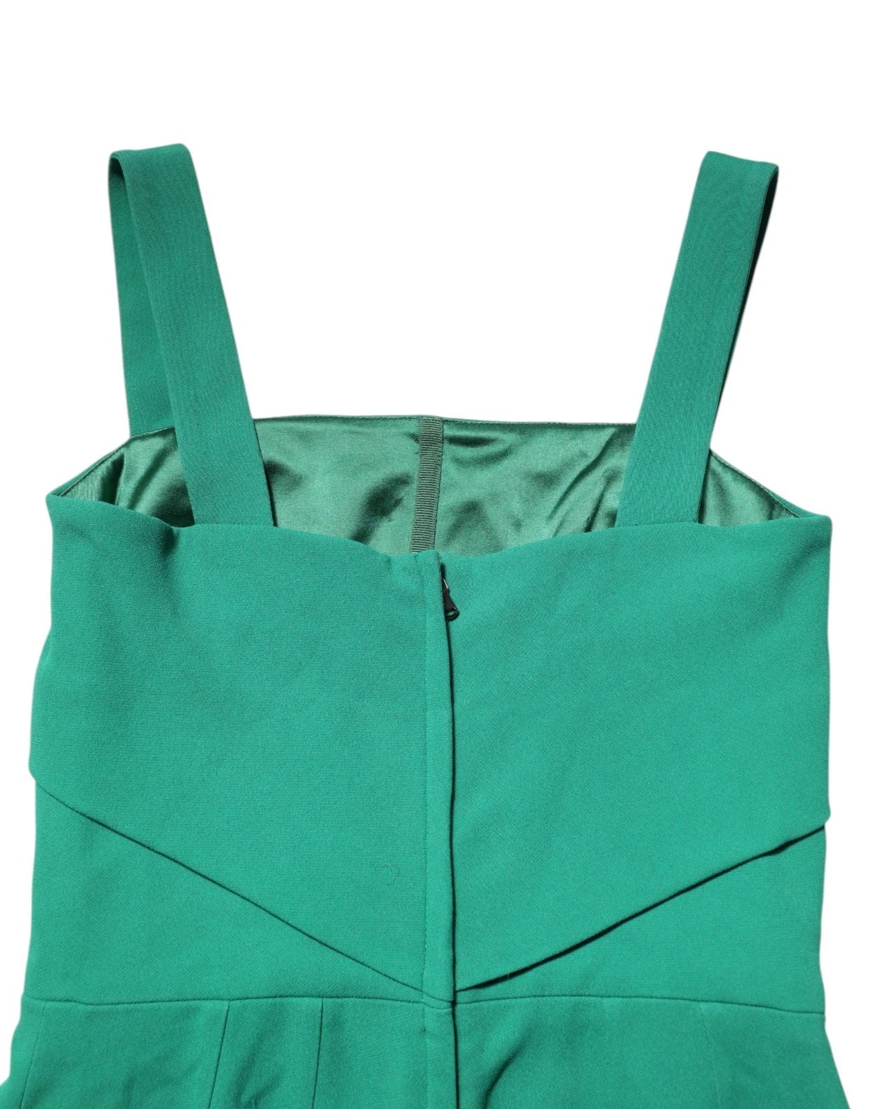 Dark Green Sleeveless Rayon Bodycon Dress-Dolce & Gabbana-LabelTerrace.com