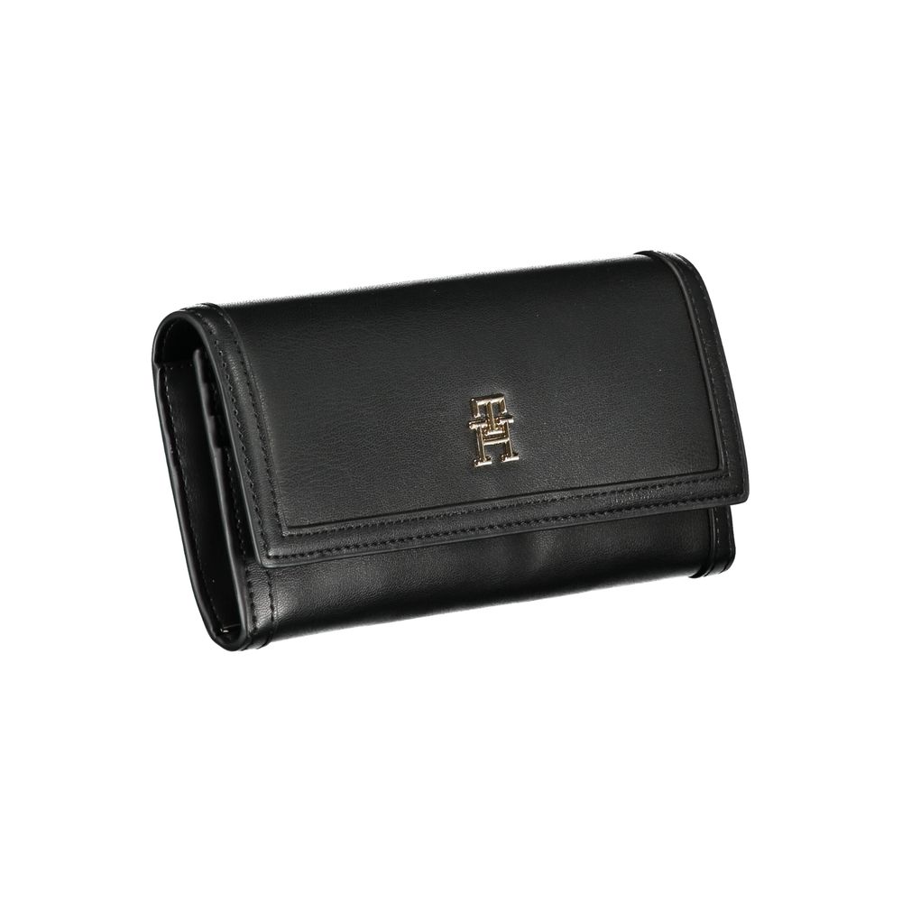 Elegant Black Dual-Compartment Wallet-Tommy Hilfiger-LabelTerrace.com