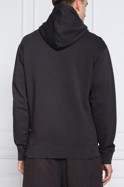 Elegant Dark Blue Cotton Hooded Sweatshirt-Hugo Boss-LabelTerrace.com