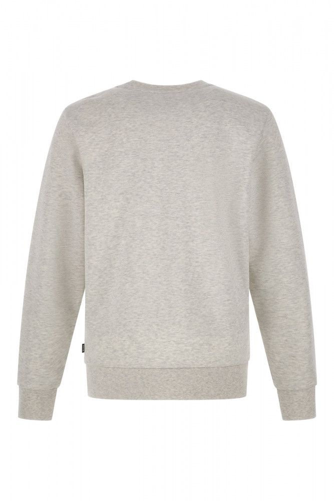 Elegant Grey Round Neck Cotton Sweatshirt-Hugo Boss-LabelTerrace.com