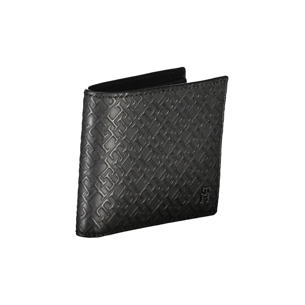 Elegant Leather Double Card Wallet with Contrast Details-Tommy Hilfiger-LabelTerrace.com