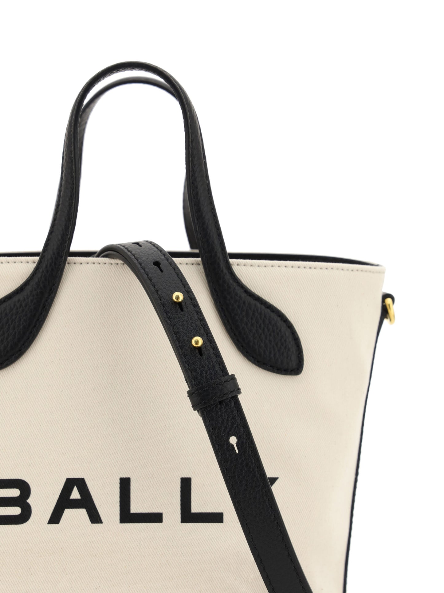 Elegant Monogram Bucket Bag in Black & White-Bally-LabelTerrace.com