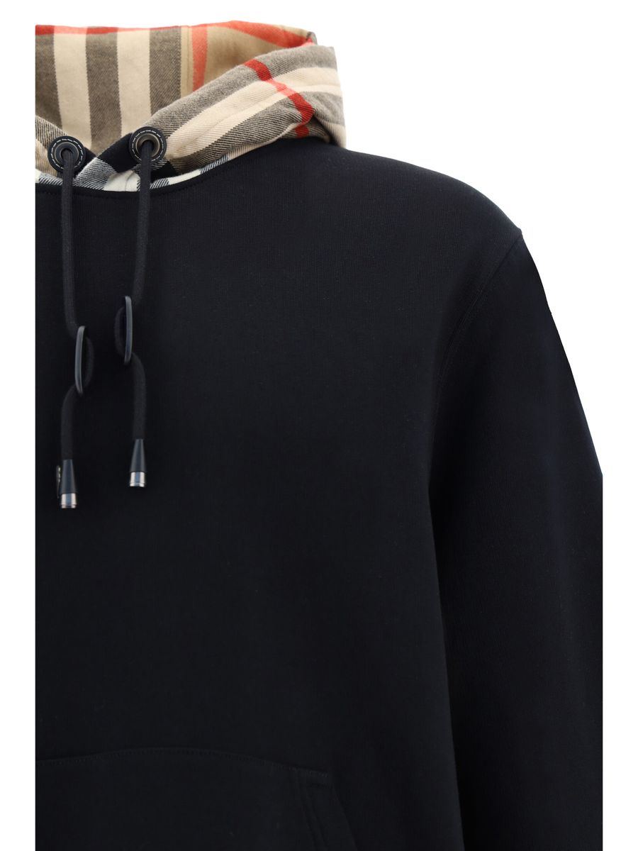 Elegant Oversize Black Samuel Hoodie-Burberry-LabelTerrace.com