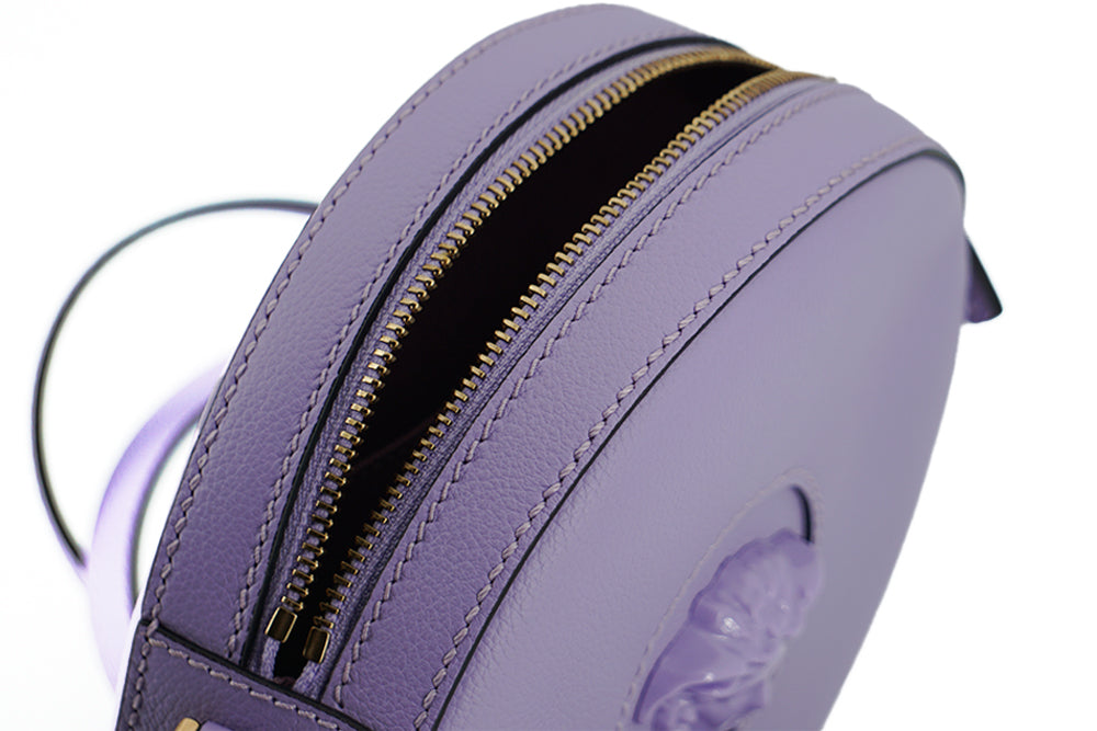 Elegant Purple Round Shoulder Bag-Versace-LabelTerrace.com