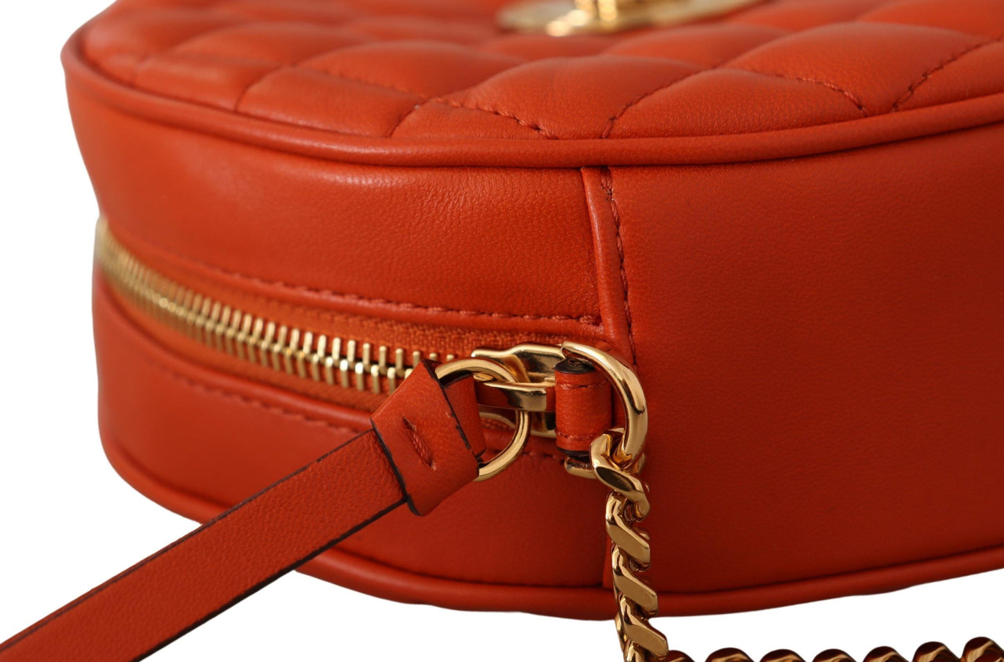 Elegant Round Nappa Leather Crossbody Bag-Versace-LabelTerrace.com