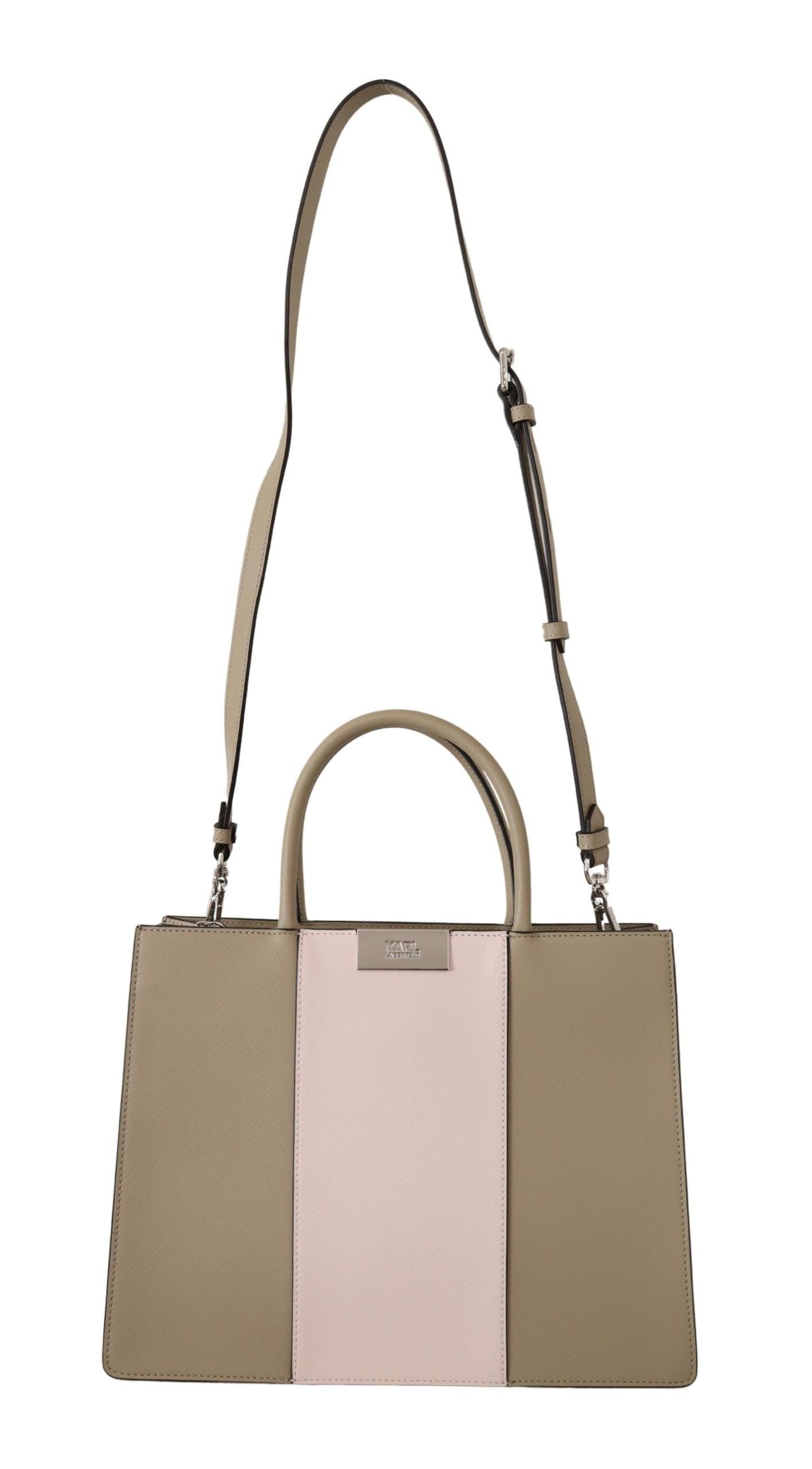 Elegant Sage Green Tote Shoulder Bag-Karl Lagerfeld-LabelTerrace.com