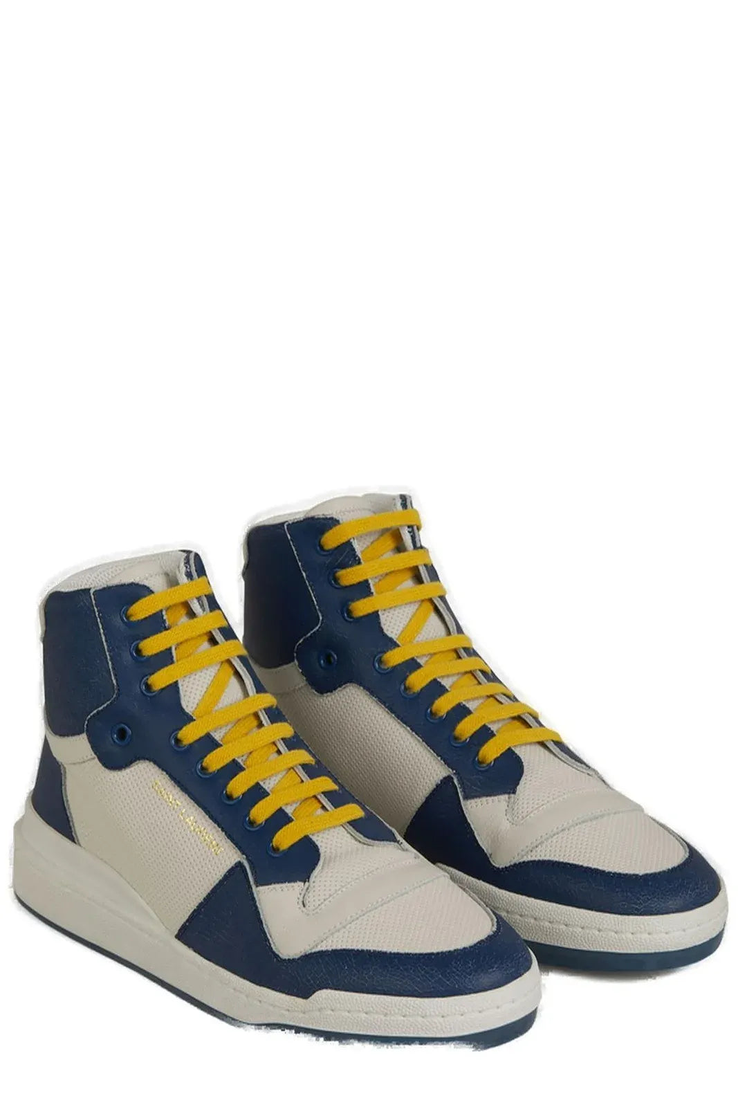 Elevate Your Style with Mid-Top Blue Luxury Sneakers-Saint Laurent-LabelTerrace.com