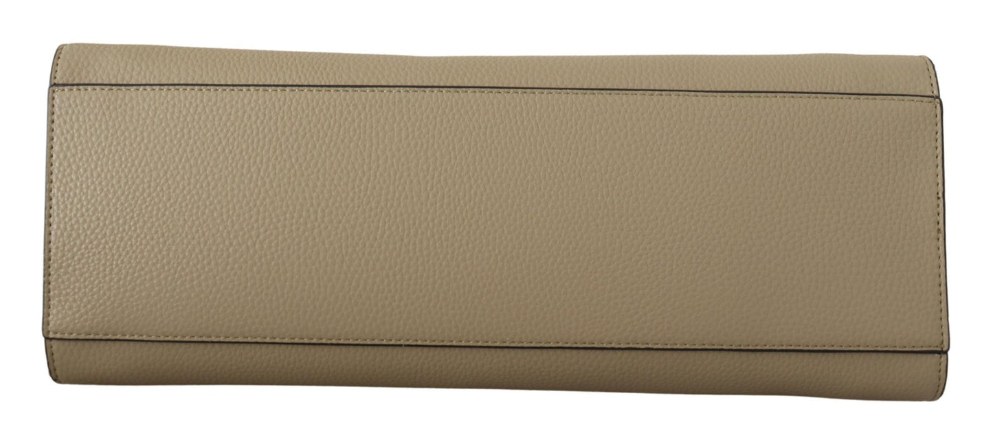 Enchanting Sage Green Leather Tote-Karl Lagerfeld-LabelTerrace.com