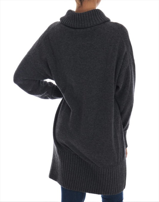 Fairy Tale Crystal Gray Cashmere Sweater-Dolce & Gabbana-LabelTerrace.com
