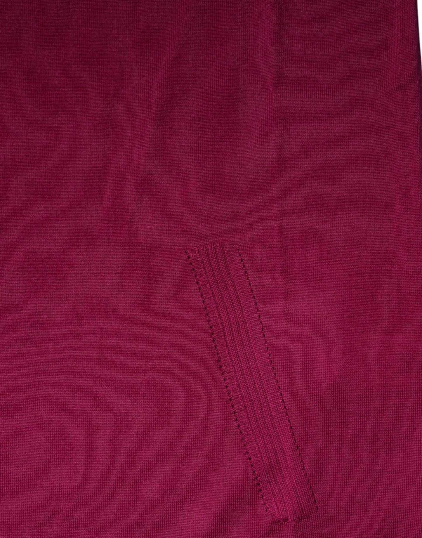 Fuchsia Wool Long Sleeves Turtleneck Sweater