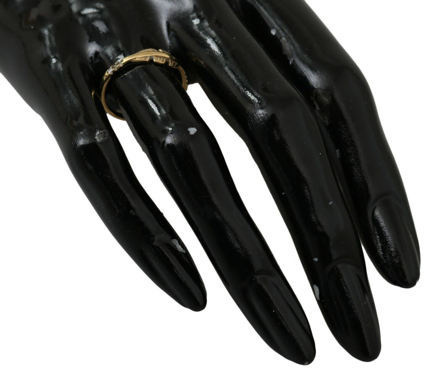 Gold Feather Clear CZ 925 Silver Women-Nialaya-LabelTerrace.com