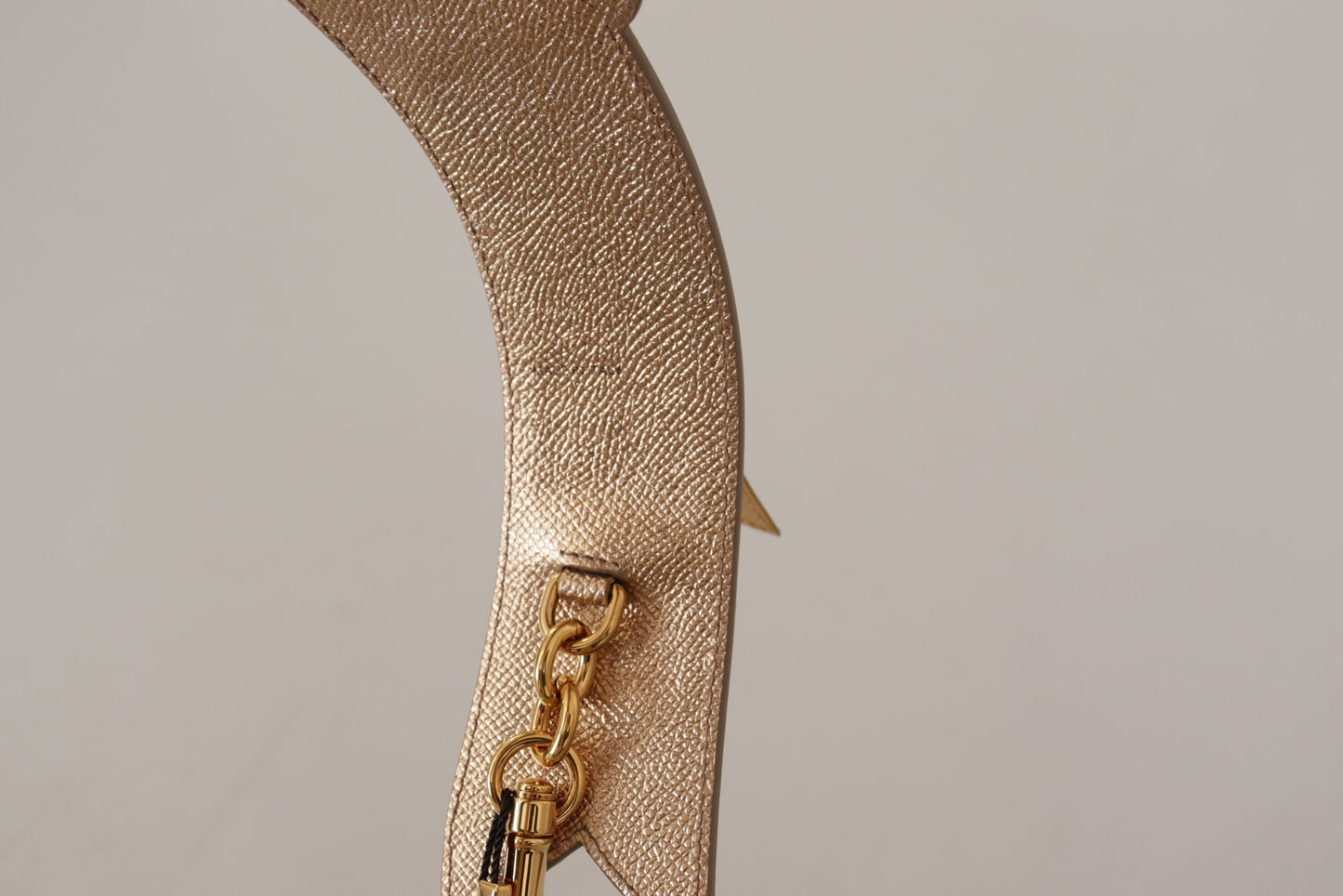 Gold Leather LOVE Patch Bag Shoulder Strap-Dolce & Gabbana-LabelTerrace.com