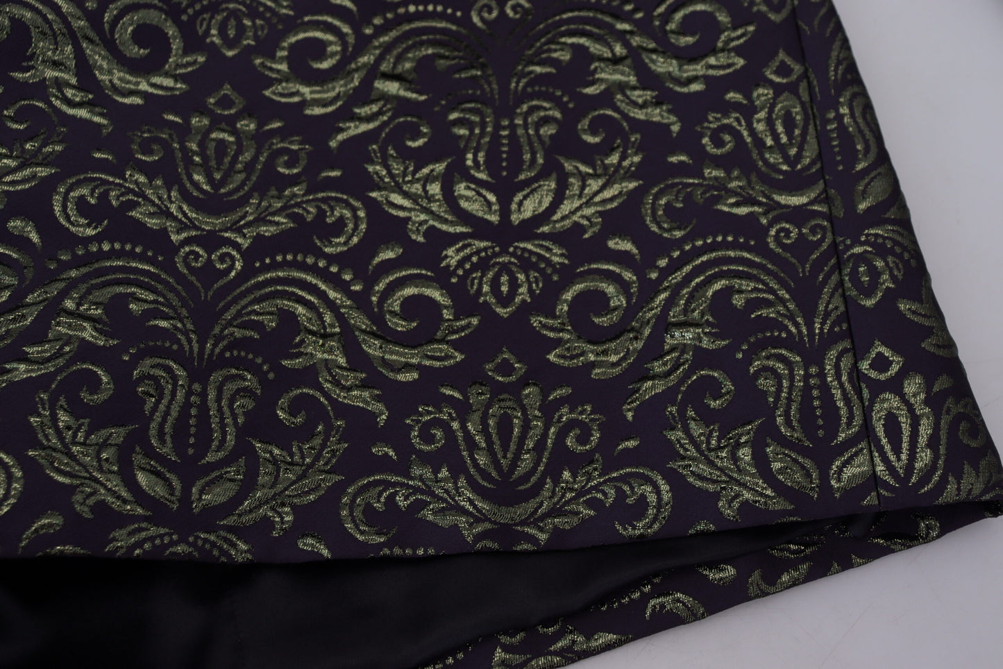 Gold Purple Baroque Jacket Blazer Robe-Dolce & Gabbana-LabelTerrace.com