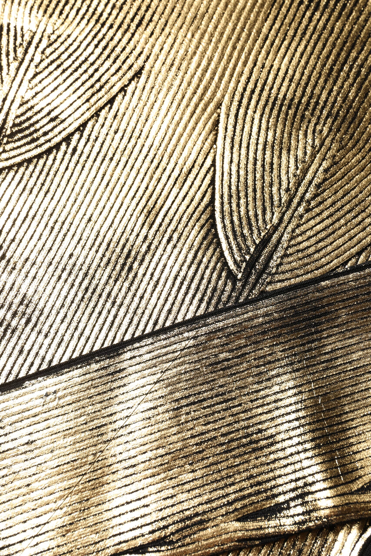 Gold Round Neck Long Sleeve Pullover Top-Dolce & Gabbana-LabelTerrace.com