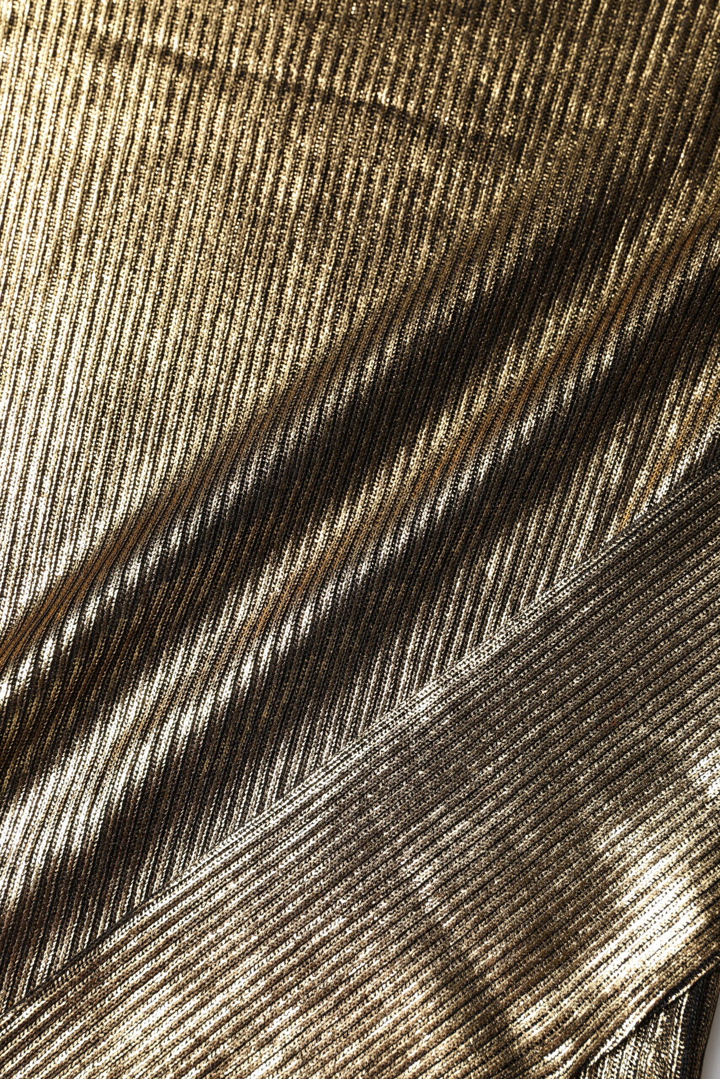 Gold Round Neck Long Sleeve Pullover Top-Dolce & Gabbana-LabelTerrace.com