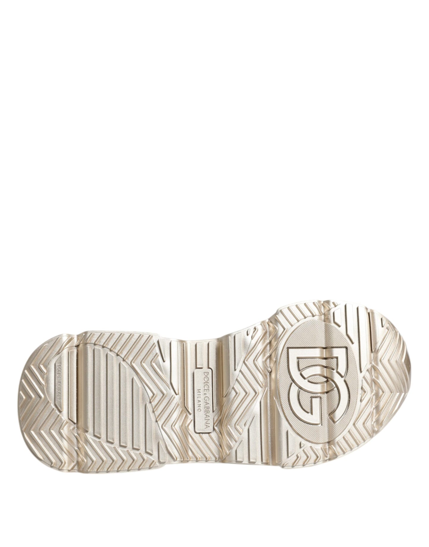 Gold Sequin Iridiscent Daymaster Sneakers Shoes-Dolce & Gabbana-LabelTerrace.com