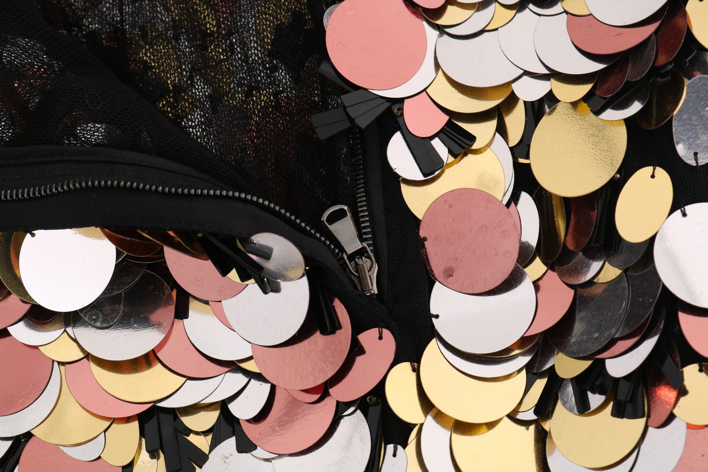 Gold Sequined Peplum High Waist Skirt-Dolce & Gabbana-LabelTerrace.com