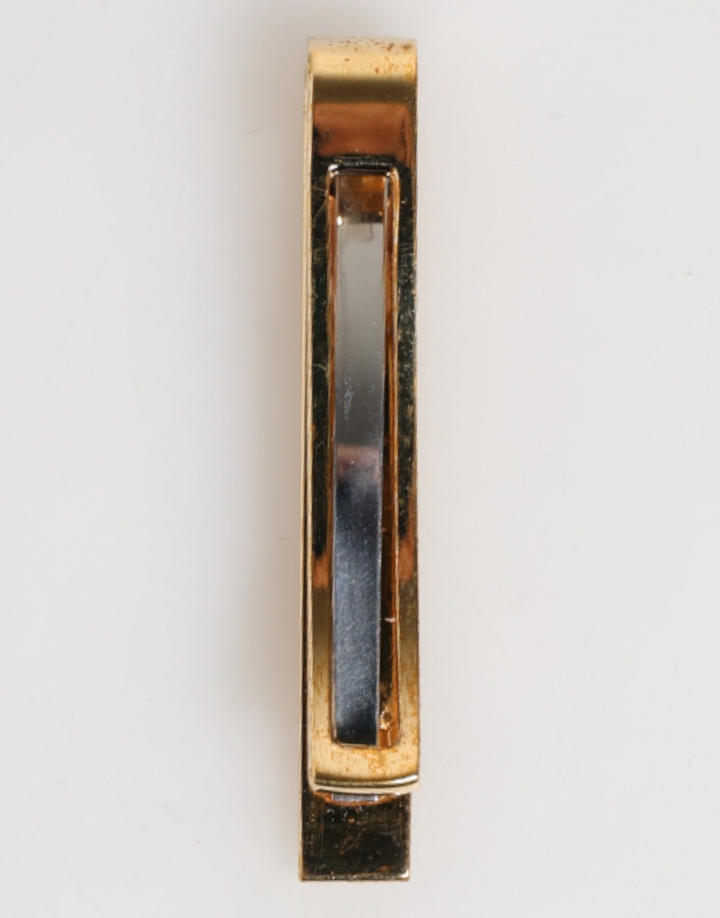 Gold Tone Brass Logo Branded Men Accessory Tie Clip Bar-Dolce & Gabbana-LabelTerrace.com