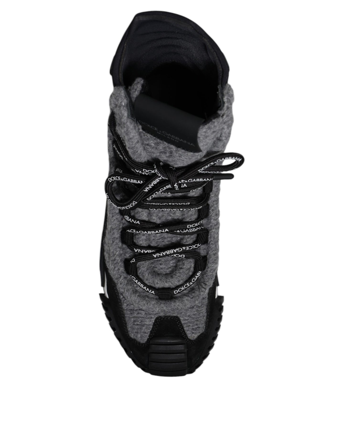 Gray Black NS1 High Top Boots Sneakers Shoes-Dolce & Gabbana-LabelTerrace.com