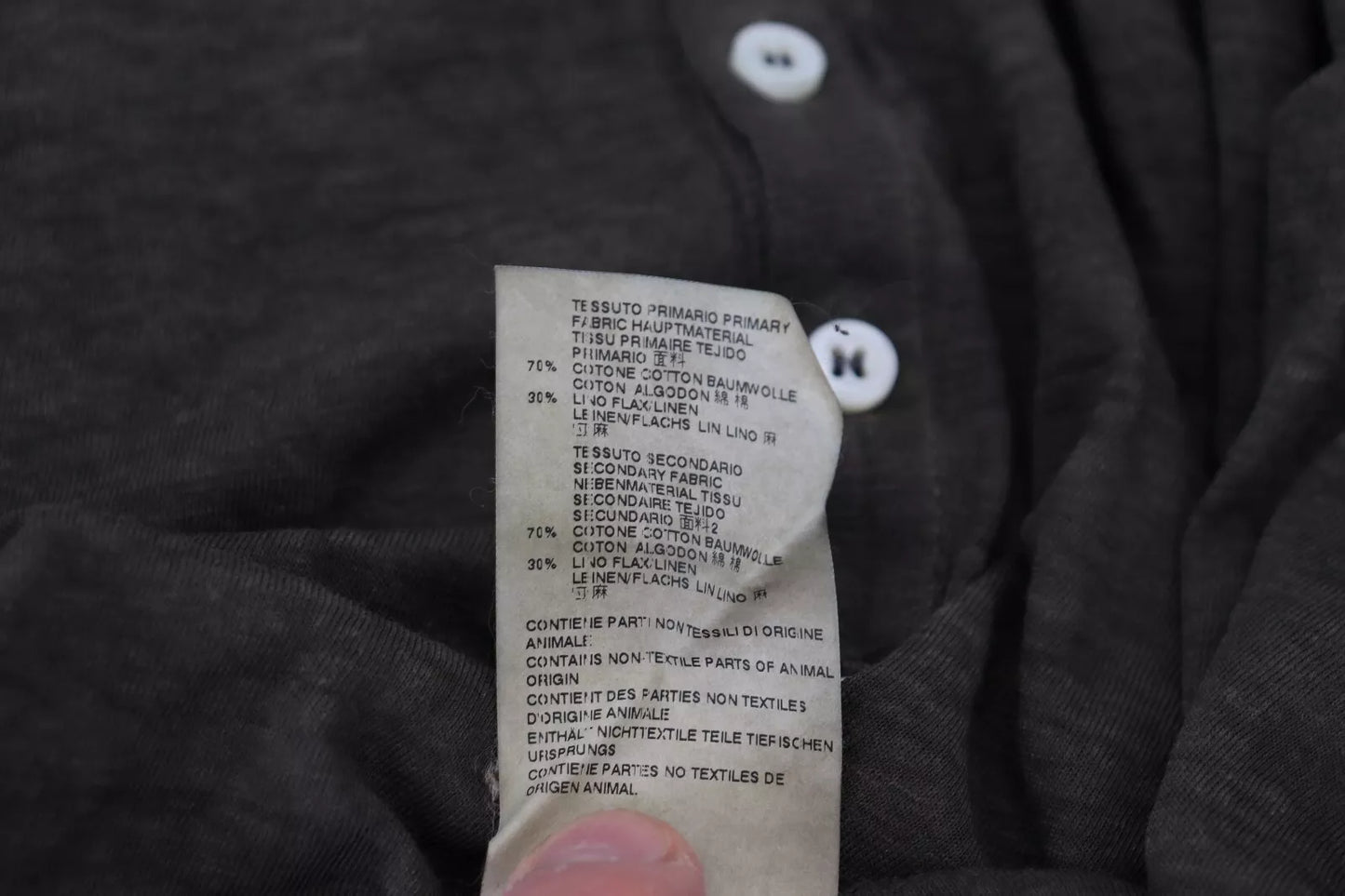 Gray Cotton Linen Long Sleeves Pullover Sweater-Dsquared²-LabelTerrace.com