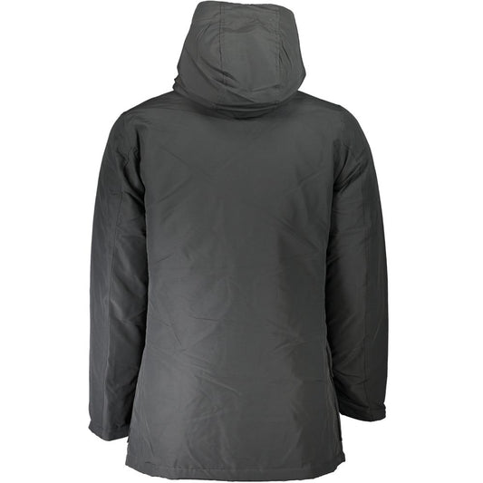 Gray Cotton Men Jacket