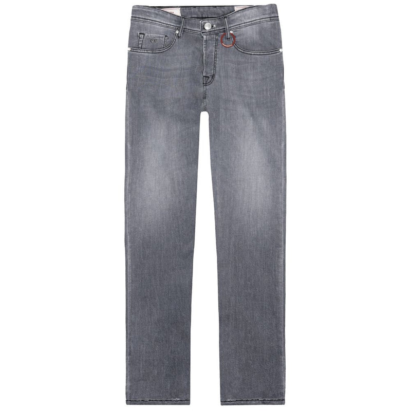 Gray Cotton Men Jeans-Tramarossa-LabelTerrace.com