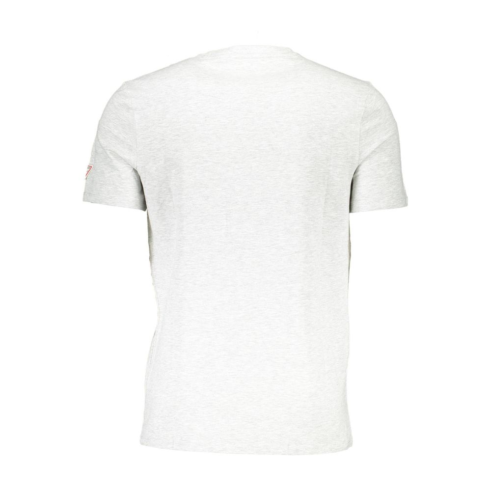 Gray Cotton Men T-Shirt-Guess Jeans-LabelTerrace.com