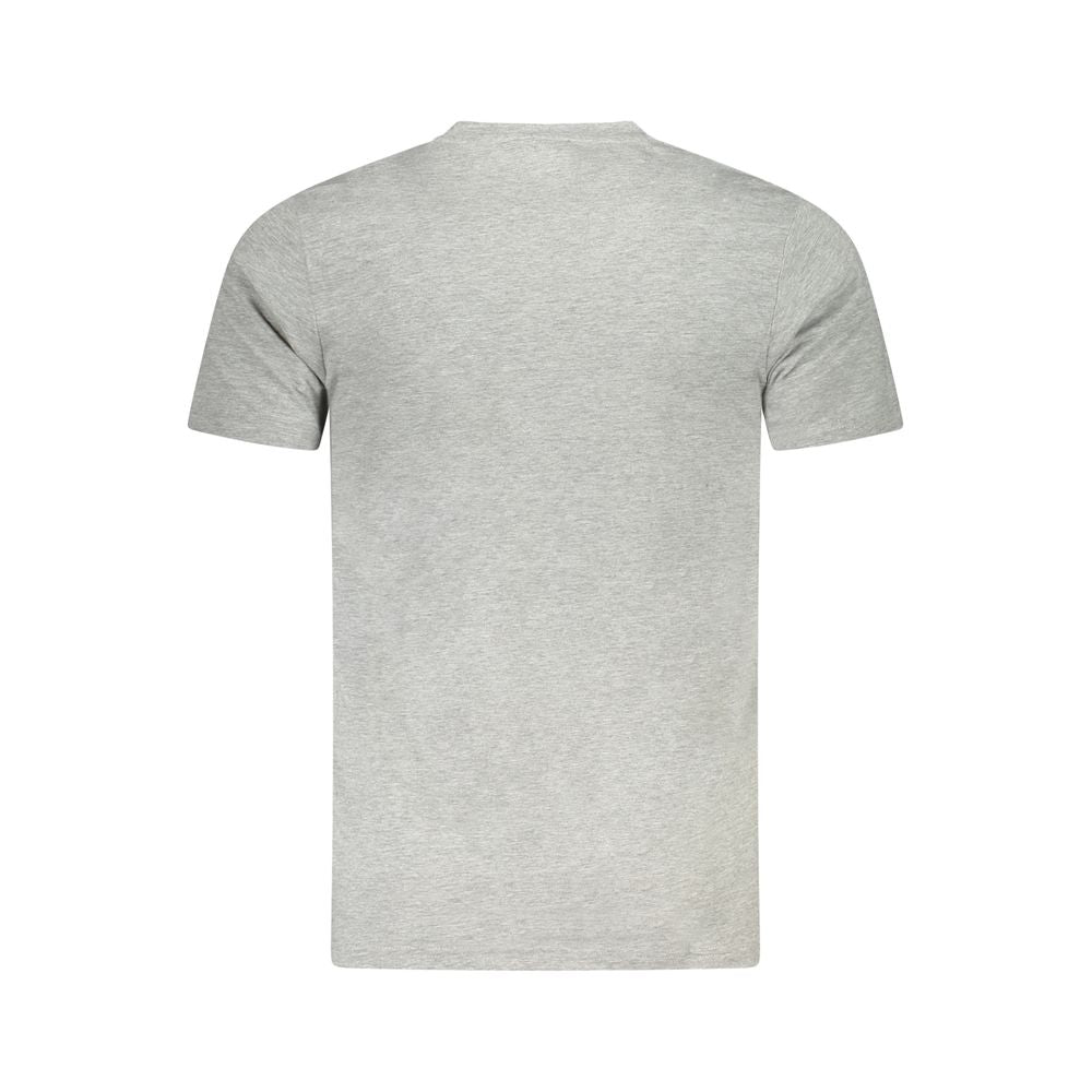 Gray Cotton Men T-Shirt