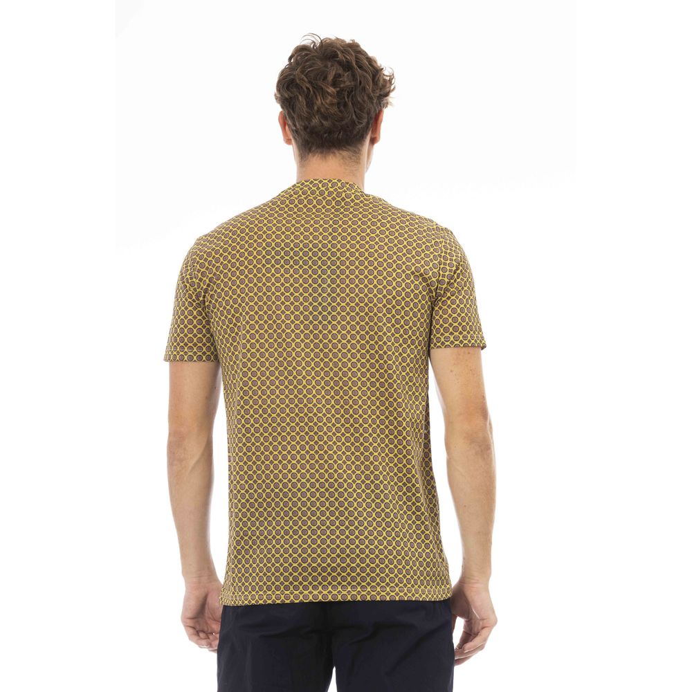 Gray Cotton Men T-Shirt-Baldinini Trend-LabelTerrace.com