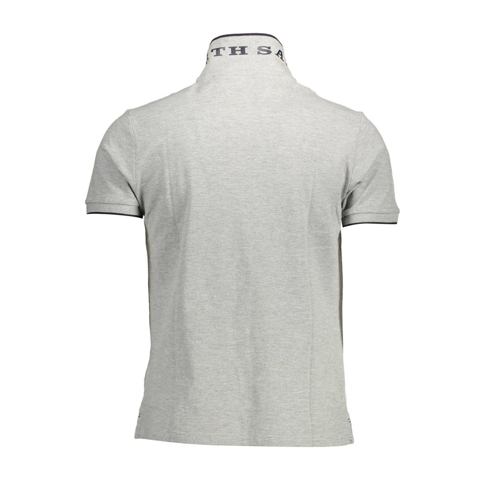 Gray Cotton Polo Shirt-North Sails-LabelTerrace.com