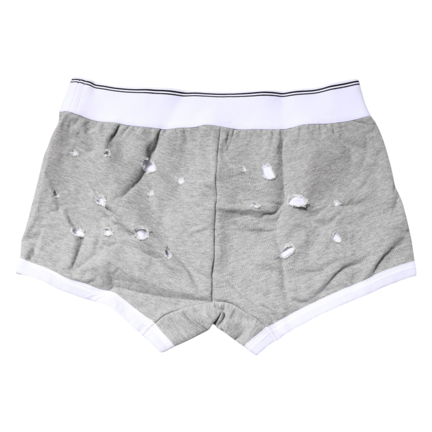 Gray Cotton Stretch Regular Boxer Underwear-Dolce & Gabbana-LabelTerrace.com