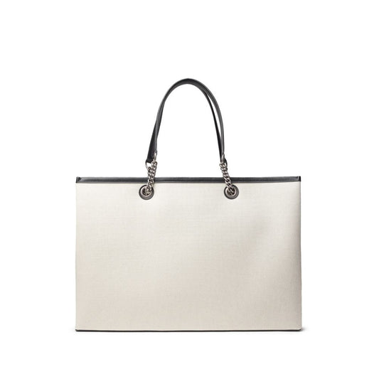 Gray Cotton Tote Bag-Balenciaga-LabelTerrace.com