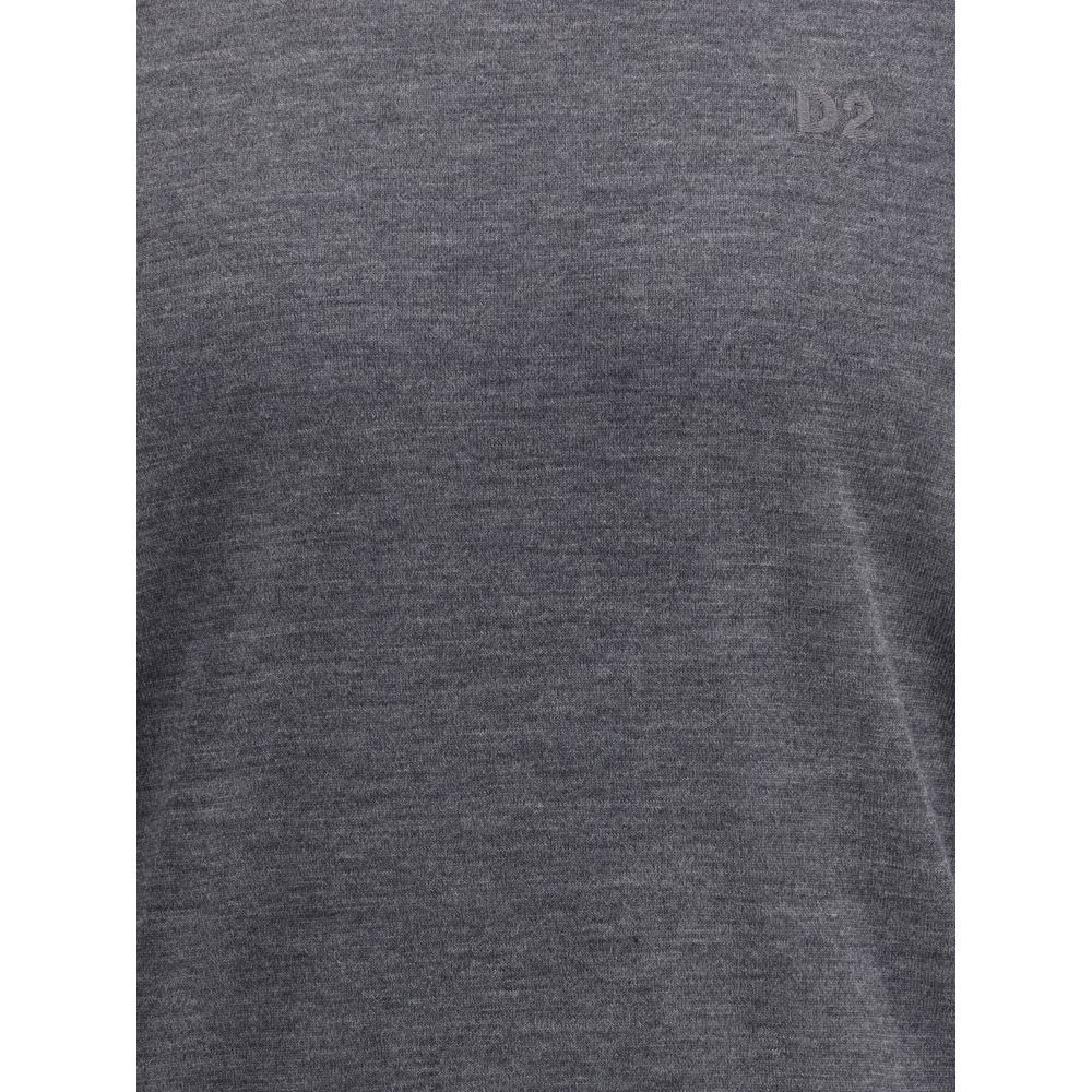 Gray Fleece Wool Sweatshirt
