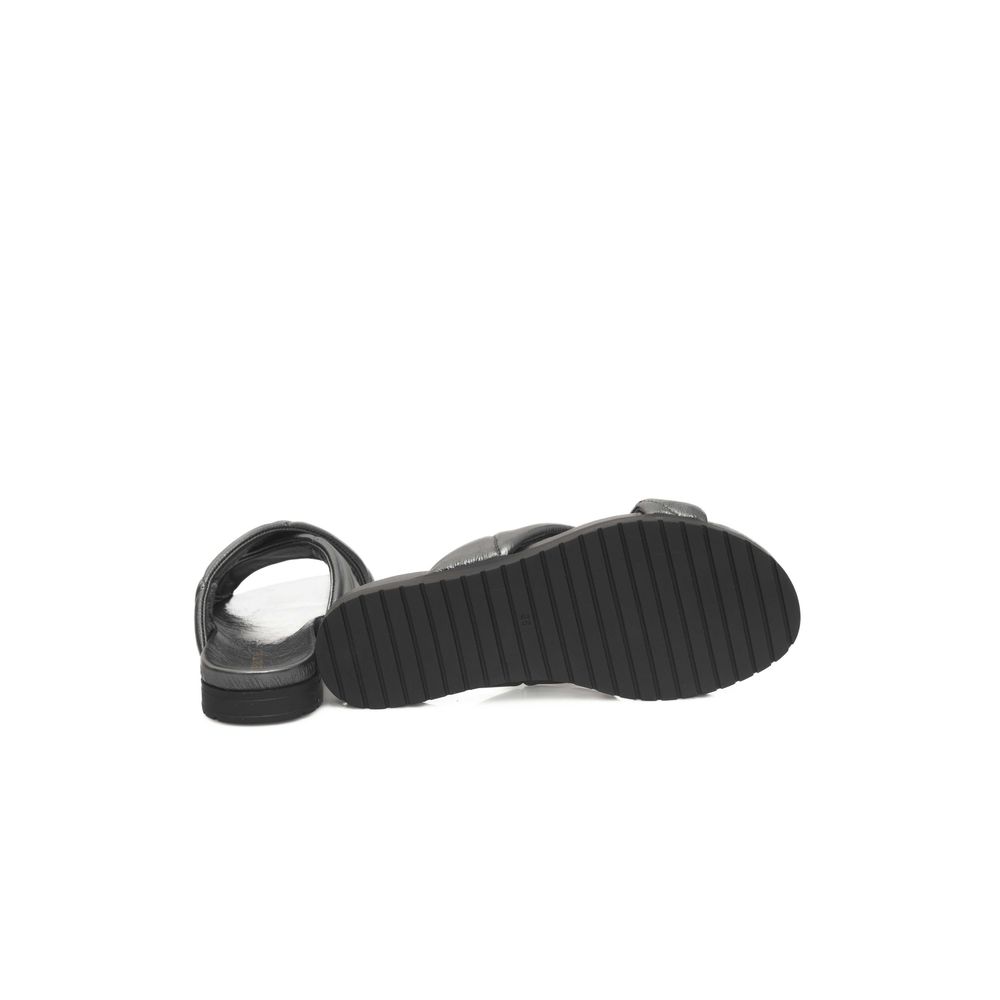 Gray Lambskin Women Sandal-Cerruti 1881-LabelTerrace.com