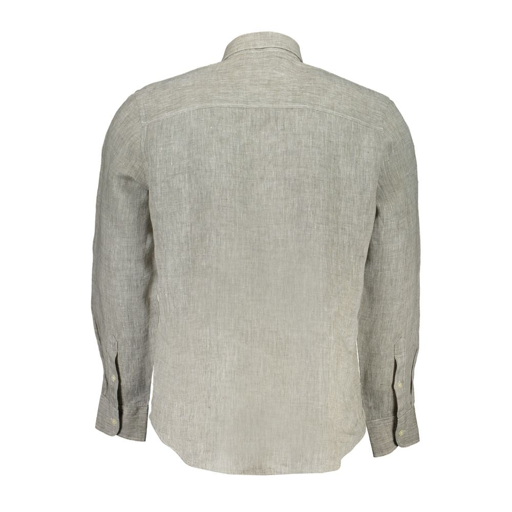 Gray Linen Shirt-North Sails-LabelTerrace.com
